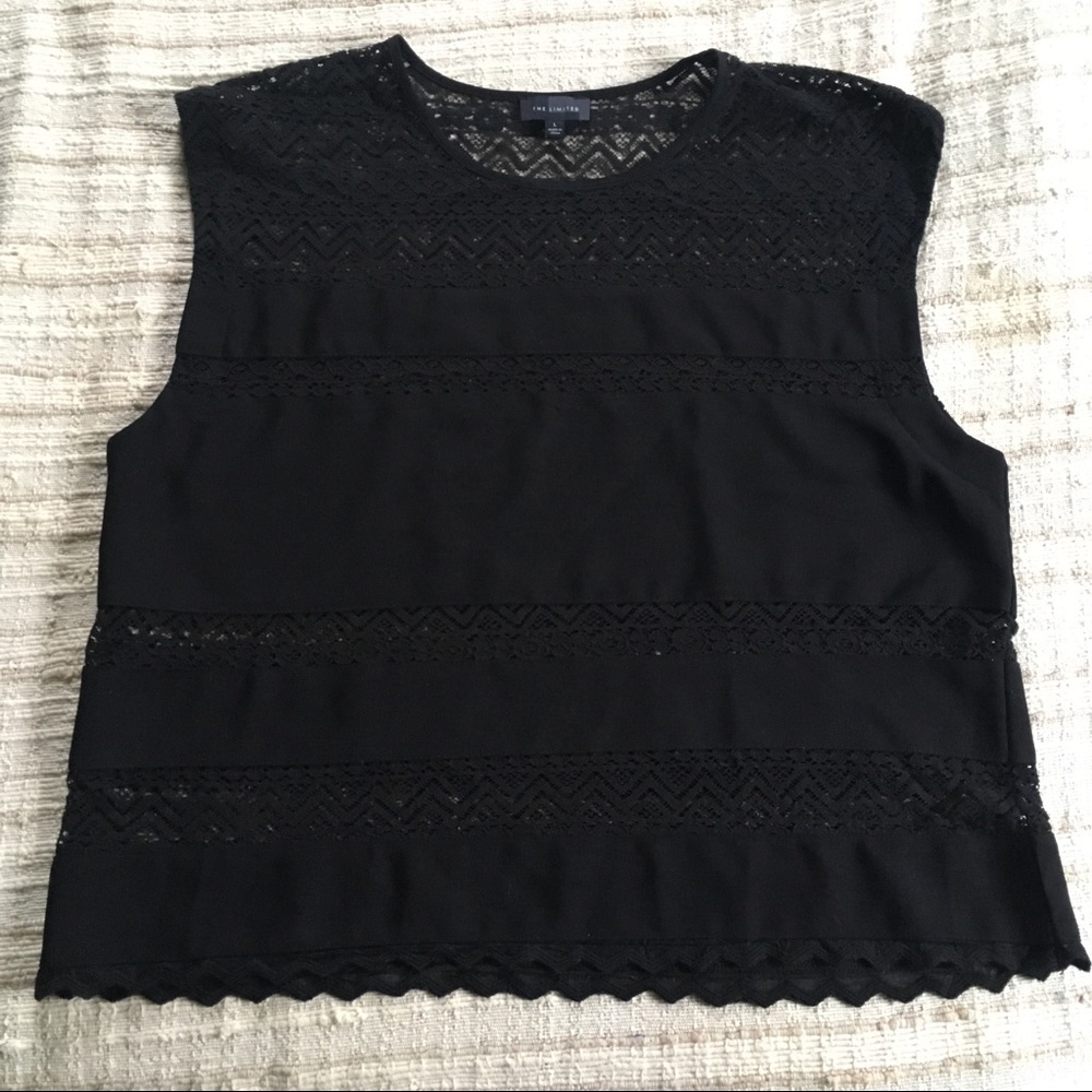 Banana Republic Black Silk Scoop-neck Blouse - Picture 5 of 5